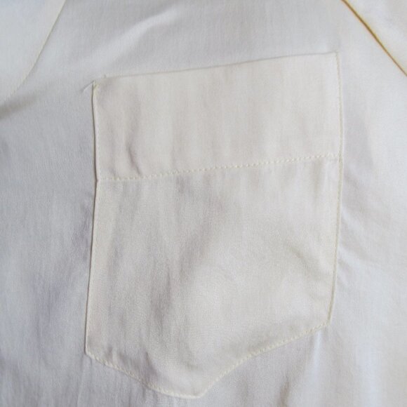 Secular Lab Revolve Button Up Yellow Blouse Shirt - Picture 7 of 14